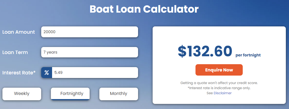 Boat Finance Calculator