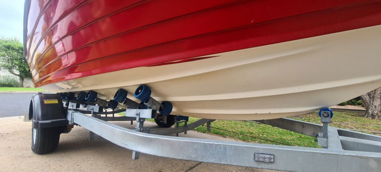 improving boat resale value - checking the boat trailer
